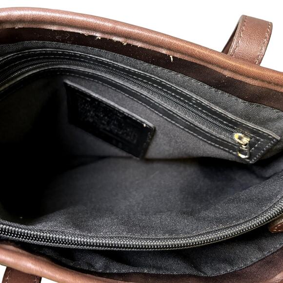 Coach Brown Neoprene Leather Shoulder Strap Classic Chic - Picture 6 of 6